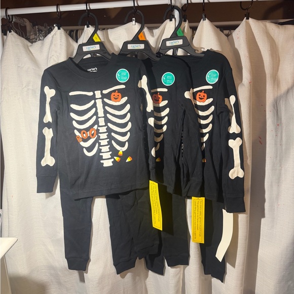 Carter's Black and White Skeleton Set - Picture 6 of 6